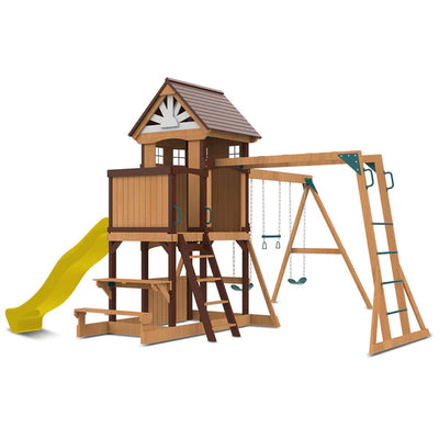 Lifespan Kids Meer Brook Play Centre Set with 2.2m Yellow Slide