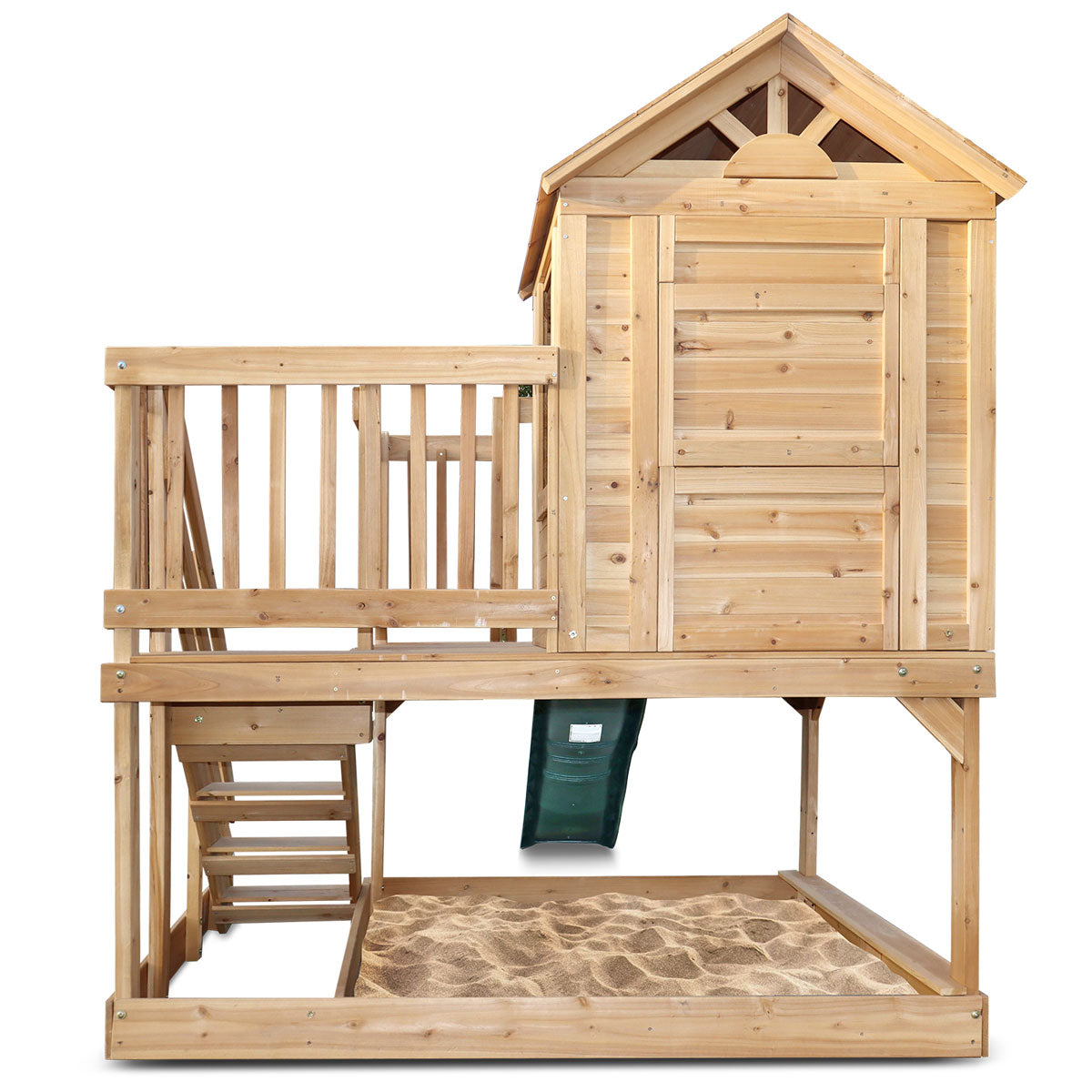 Lifespan Kids Silverton Cubby House with 1.8m Green Slide