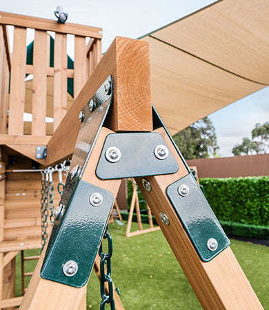 Lifespan Kids Walton Swing Set, Monkey Bars & Play Centre with 2.2m Slide (White)