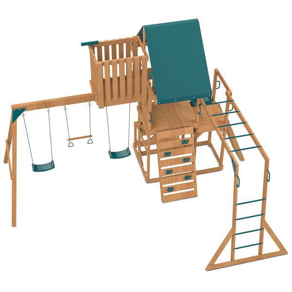 Lifespan Kids Walton Play Centre Set with 2.2m Green Slide