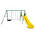 Europa Commercial Steel Swing Set with Yellow Slide