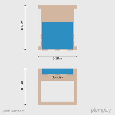 Plum® Sandy Cove Sand and Water table