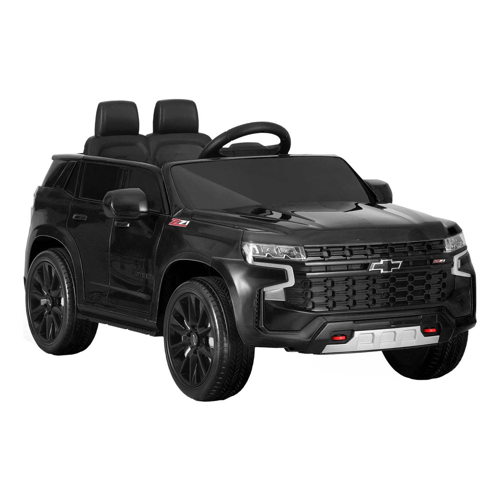 Kids Ride On Car Licensed Chevrolet Tahoe Electric Toys Horn Remote 12V Black with Free Customised Plates
