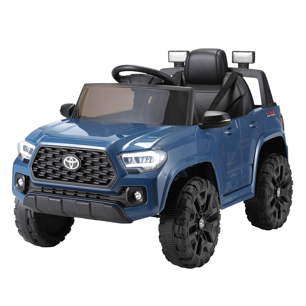 Kids Electric Ride On Car Toyota Tacoma Off Road Jeep Toy Cars Remote 12V Blue with Free Customised Plates