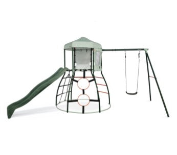 Plum® Metal Outdoor Climbing Dome frame for Kids with Slide & Swing