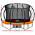 Everfit 10FT Trampoline for Kids w/ Ladder Enclosure Safety Net Rebounder Orange