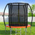 Everfit 6FT Trampoline for Kids w/ Ladder Enclosure Safety Net Rebounder Orange