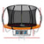 Everfit 8FT Trampoline for Kids w/ Ladder Enclosure Safety Net Rebounder Orange