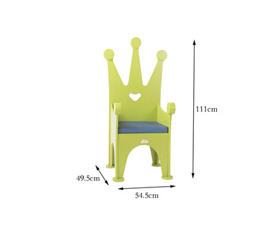 Jooyes Wooden Kids Chair Crown - Green