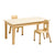 Jooyes Kids Birch and White Rectangular Table - H54cm