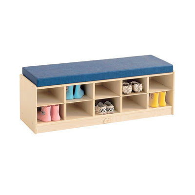 Jooyes 10 Cubbies Kids Shoes Storage Bench