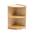 Jooyes Kids 2 Tier Corner Shelf Wooden Storage Cabinet