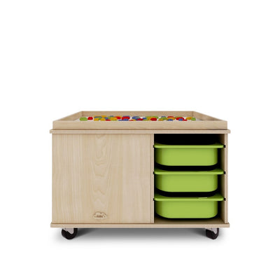 Jooyes Preschool Activity Play Table with 12 Storage Bins