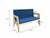 Jooyes Goteborg Kids Armchair Double Seat Sofa