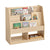 Jooyes Kids Double Side Wooden Bookcase With Storage