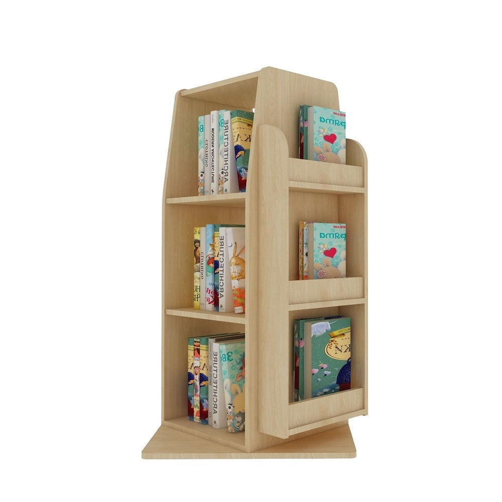 Jooyes Kids Wooden Revolving Bookcase Bookstand - H100cm