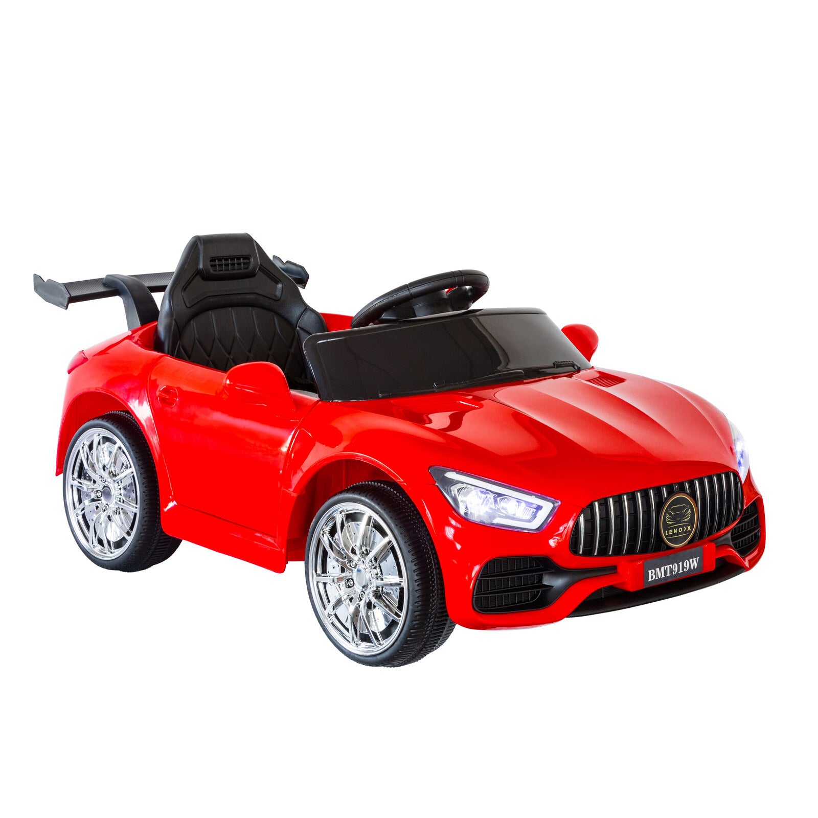 Mercedes-inspired Design Ride-on (Red) Electric Car with Parental Remote Control and Free Customised Plates
