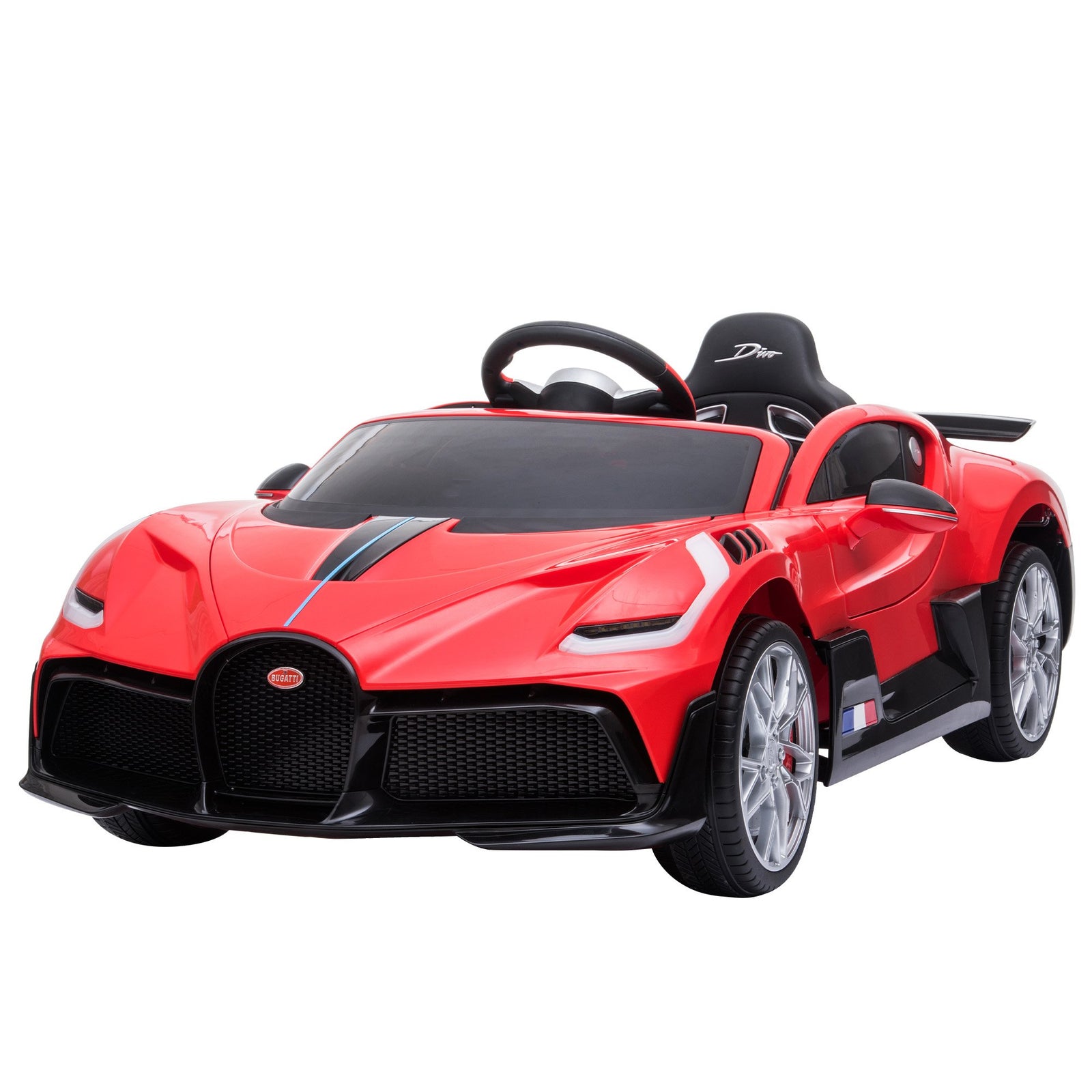 Kahuna Licensed Bugatti Divo Kids Electric Ride On Car - Red with Free Customised Plates