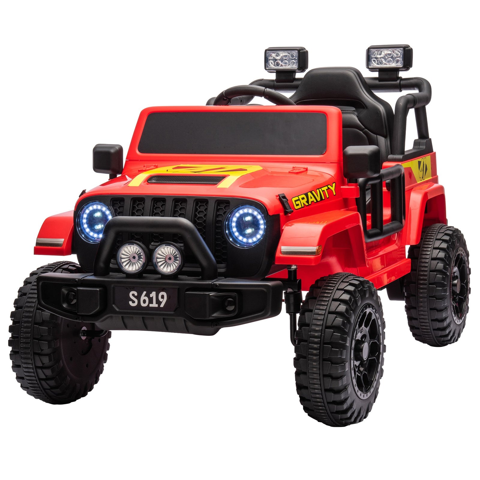 Kahuna S619 Gravity Kids Electric Ride On Car - Red with Free Customised Plates