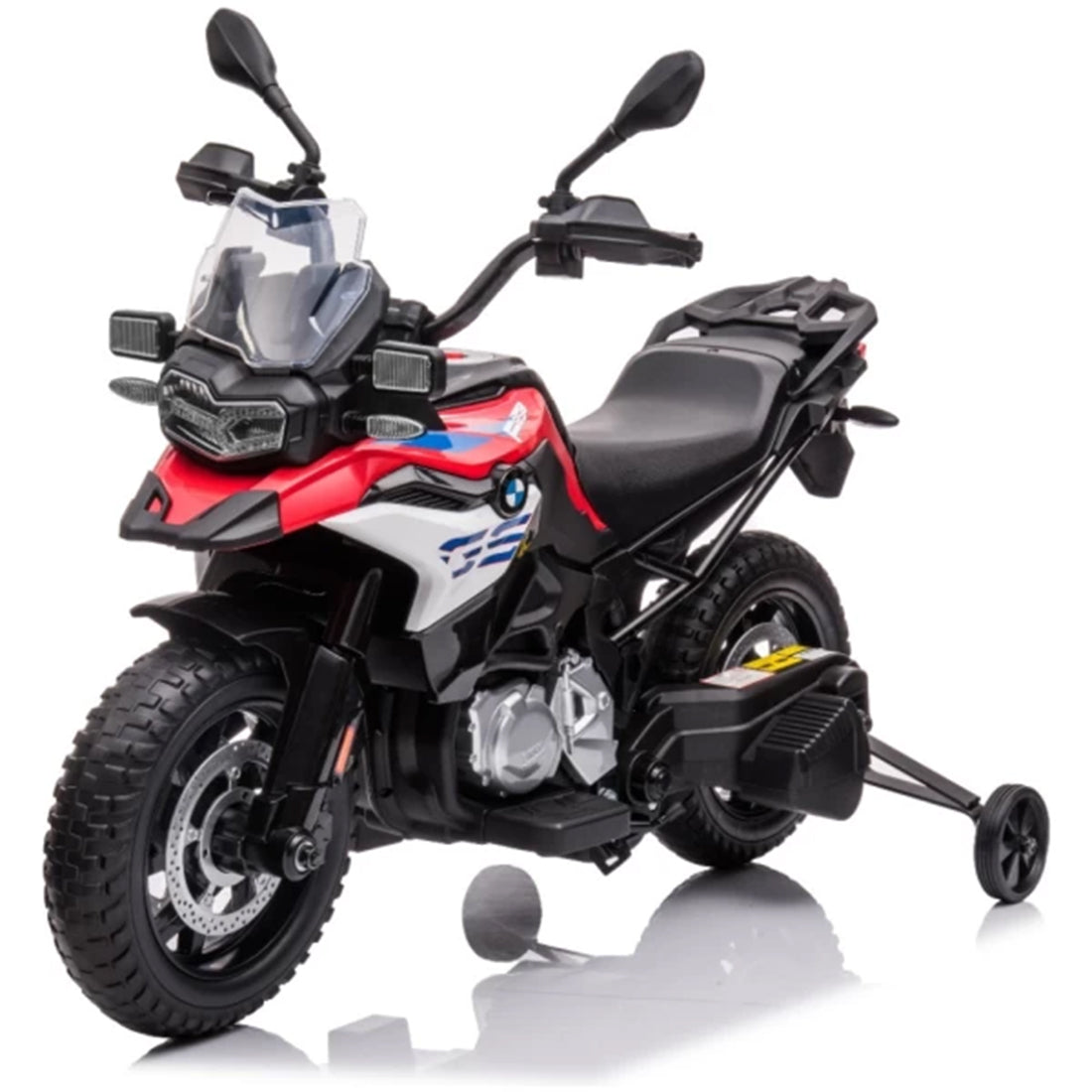 Kids Ride On Motorbike Licensed BMW F850GS Adventure Touring 12V Battery- Red with Free Customised Plates