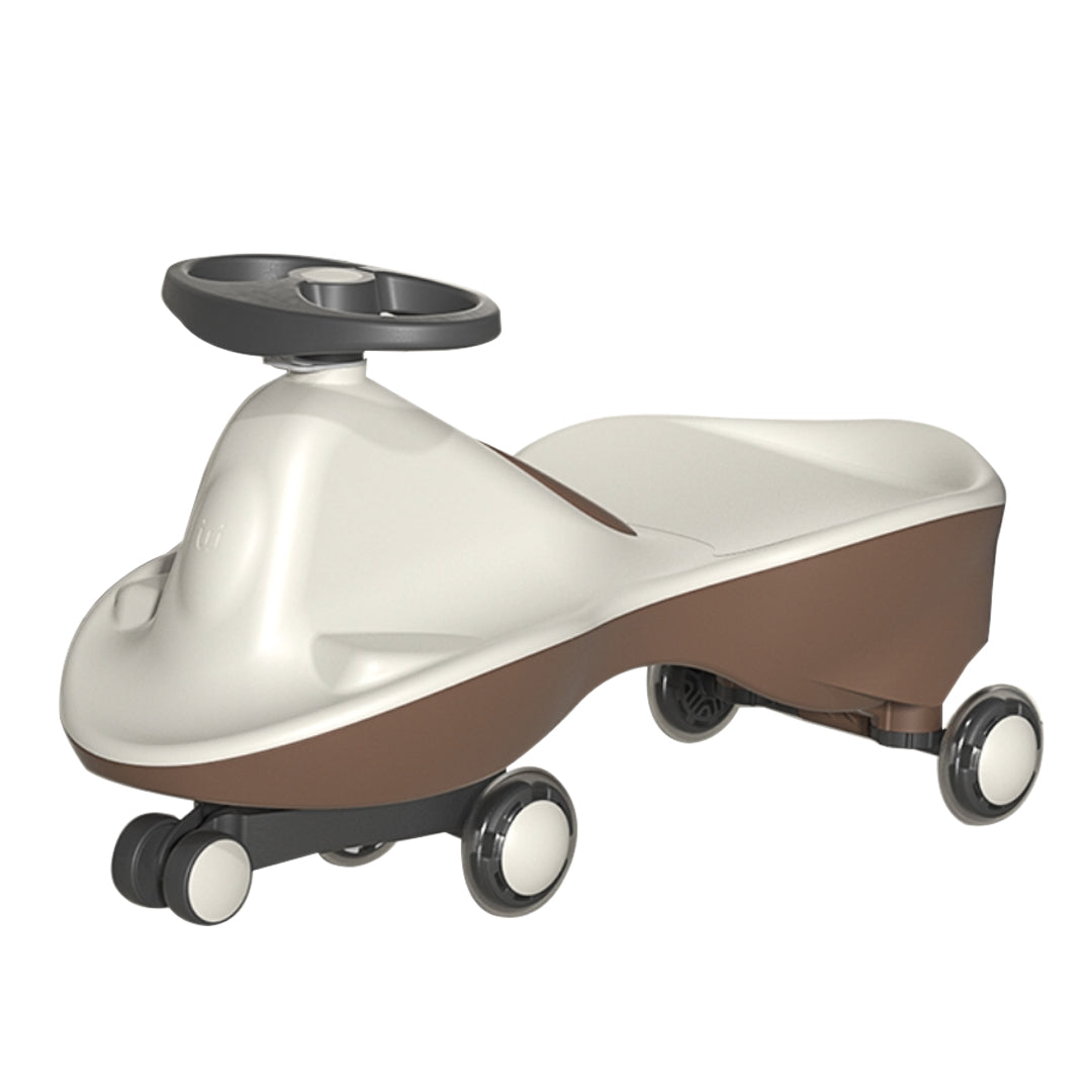 Moka White-Glide Walker Swing Car Twist Car Ride On Toy Italian Designer For Children Outdoor