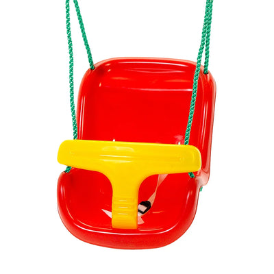Plum Baby Swing Seat with Rope Extensions – Red (Ages 12m+)