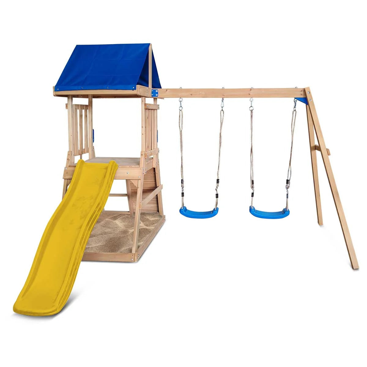 Hazelbrook Swing Set & Playground with 1.8m Slide (Yellow)