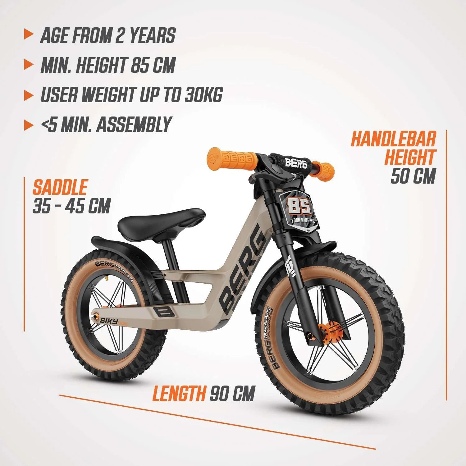BERG Biky Cross Trail Sand [with handbrake]