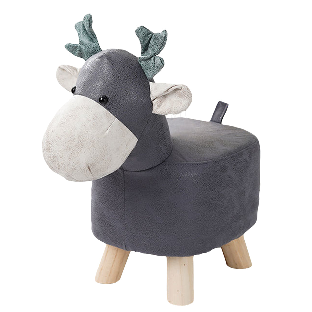 Soga Kids Animal Stool - Deer Character Grey