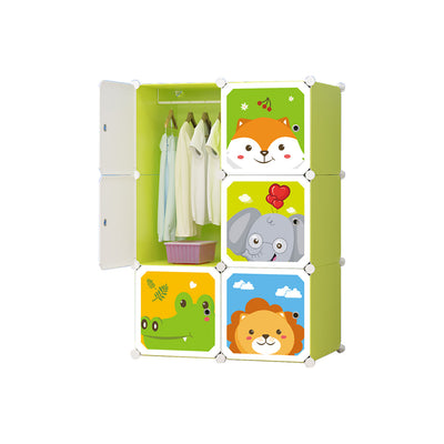 Soga 6 Cubes Animal Design Portable Foldable Storage