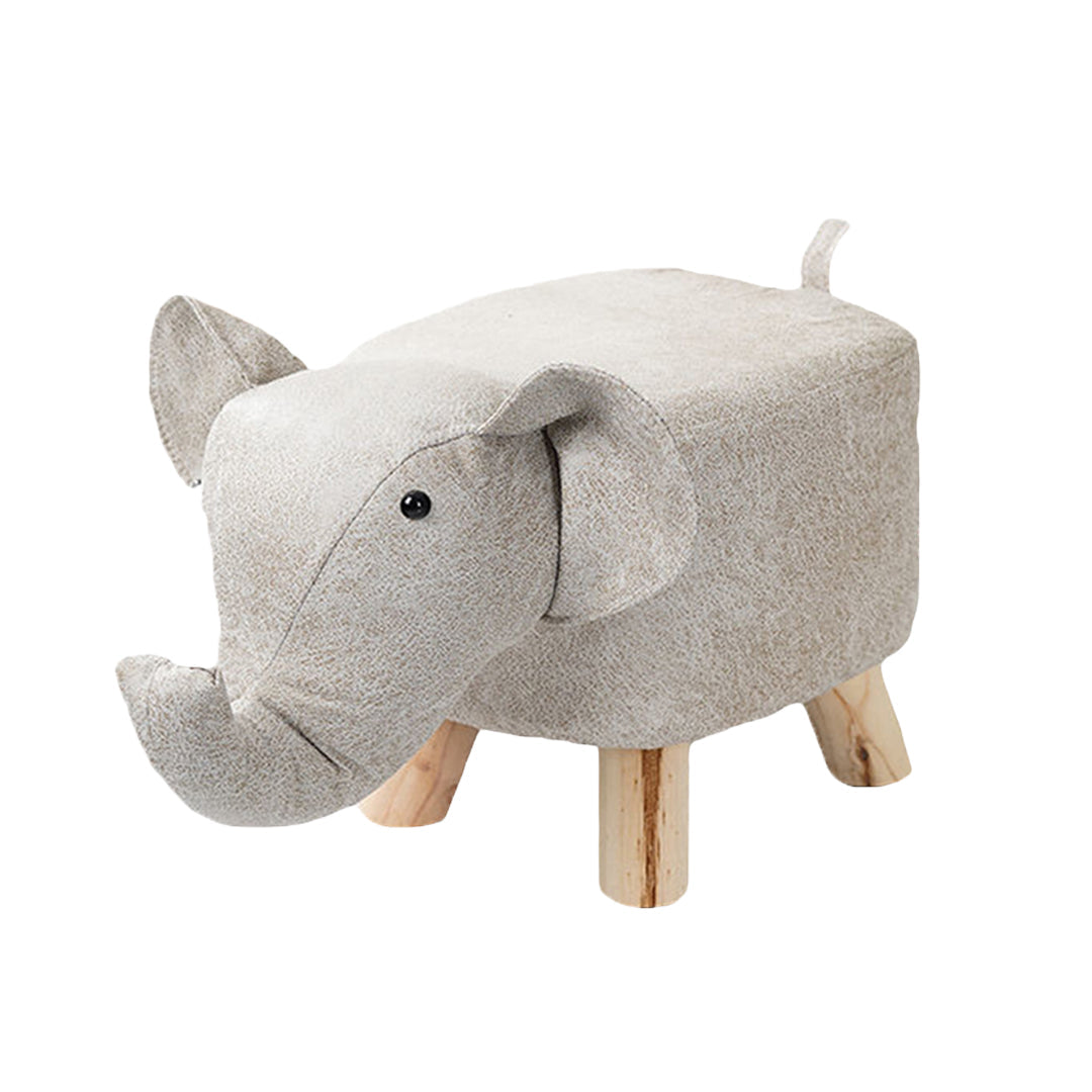 Soga Kids Animal Stool - Elephant Character Beige