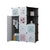 Soga 10 Cubes Portable Foldable Wardrobe Storage Black
