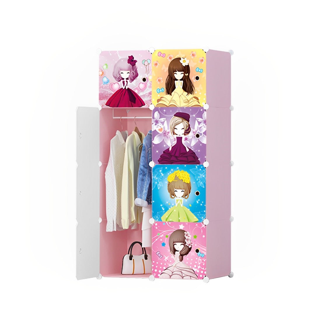 Soga 8 Cubes Princess Design Portable Foldable Storage