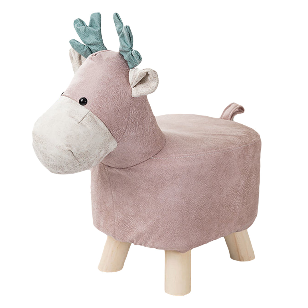 Soga Kids Animal Stool - Deer Character Pink