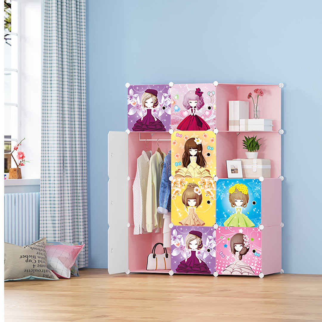 Soga 10 Cubes Princess Design Portable Foldable Wardrobe Storage