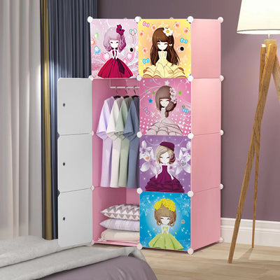 Soga 8 Cubes Princess Design Portable Foldable Storage