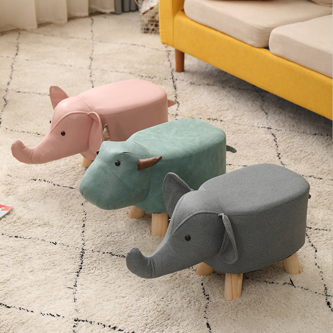 Soga Kids Animal Stool - Deer Character Pink