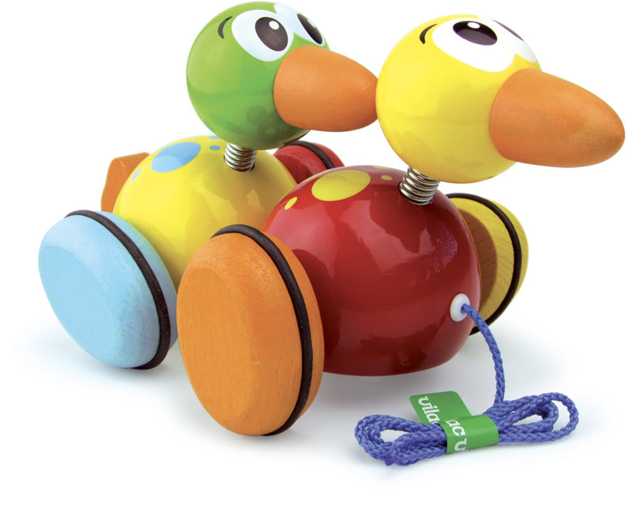2 waddle ducks pull toy - Push and Pull - Vilac - kidstoyswarehouse