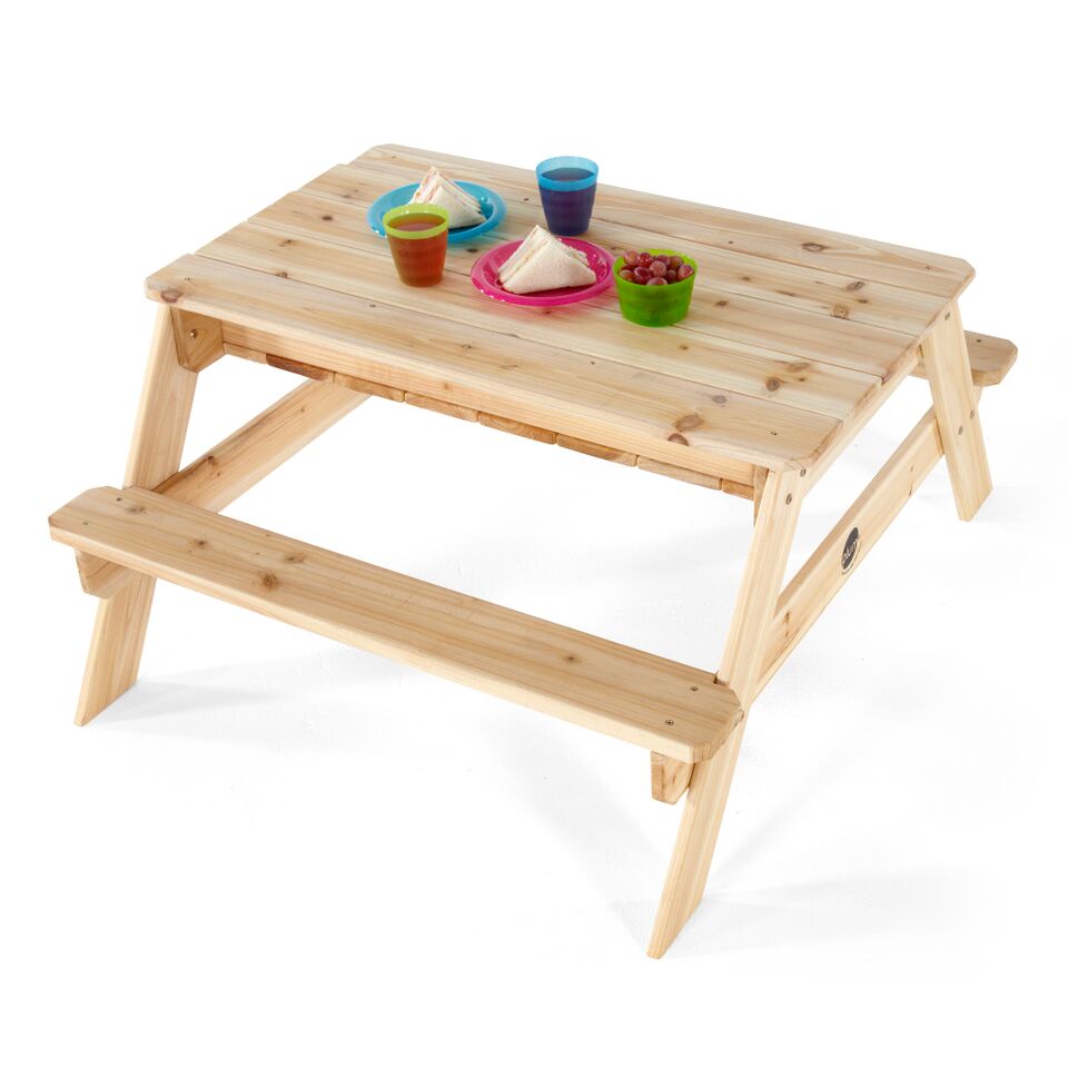 Wooden Sand and Picnic Table by Plum Play
