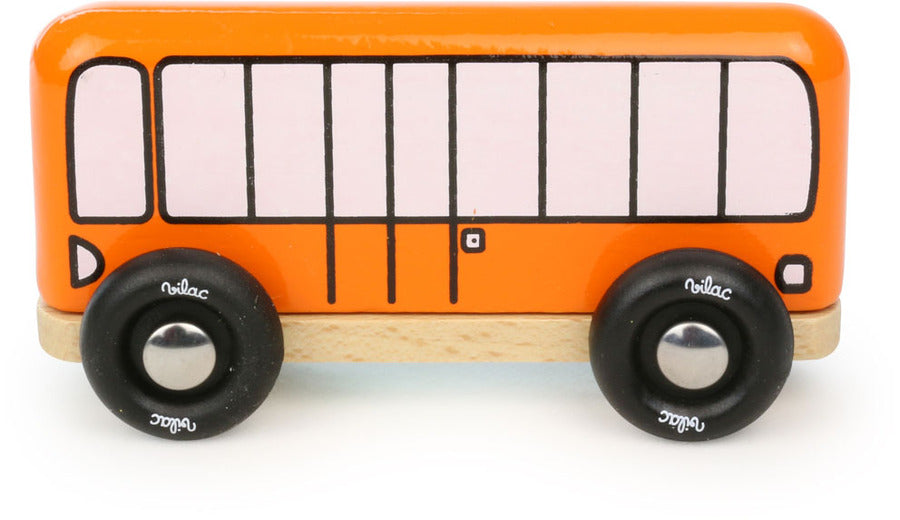 Wooden Toy Mini Bus by Vilac