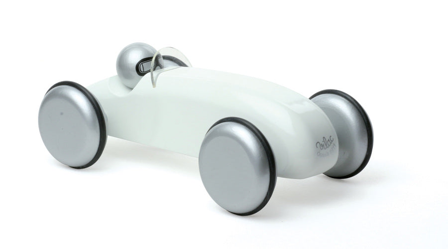 White Speedster Wooden Toy Car