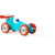 Turquoise pull along racing car