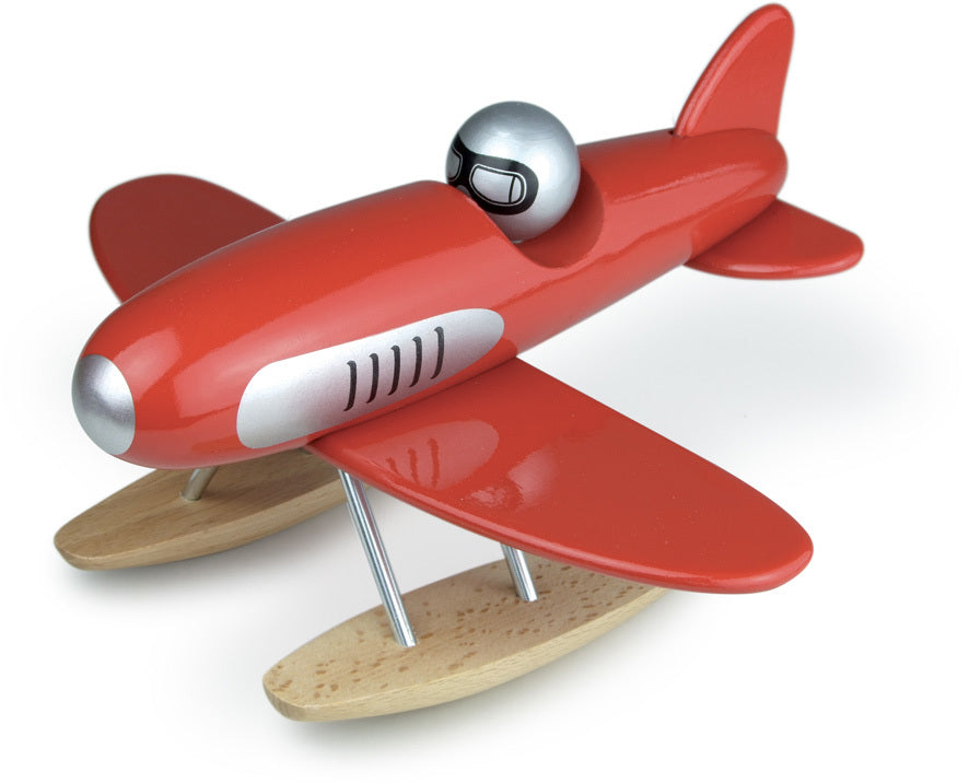 Red Toy Wooden Seaplane
