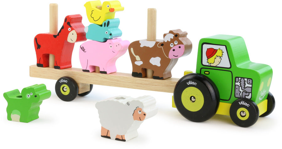 Stacking Tractor with Animals Play Set