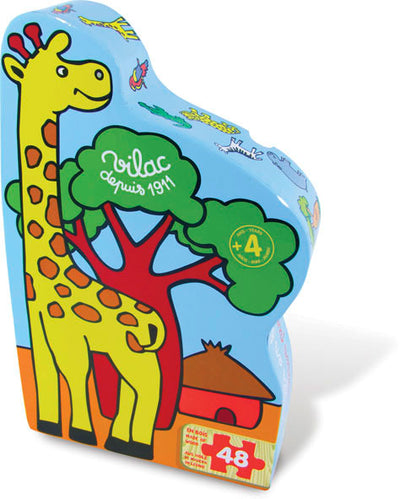 Savana 48 Piece Wooden Puzzle in Giraffe Box