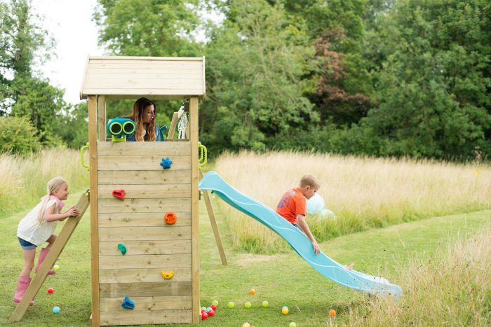 Lookout Tower Colour Pop Play Centre with Monkey Bars by Plum Play