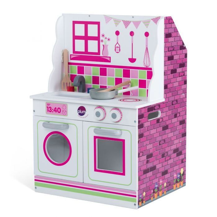2-in-1 Dollhouse and Kitchen by Plum Play