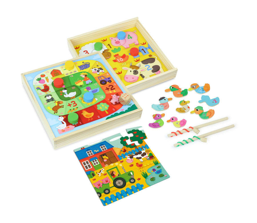 Farm Tiny Tots Game Set - Puzzles - Vilac - kidstoyswarehouse