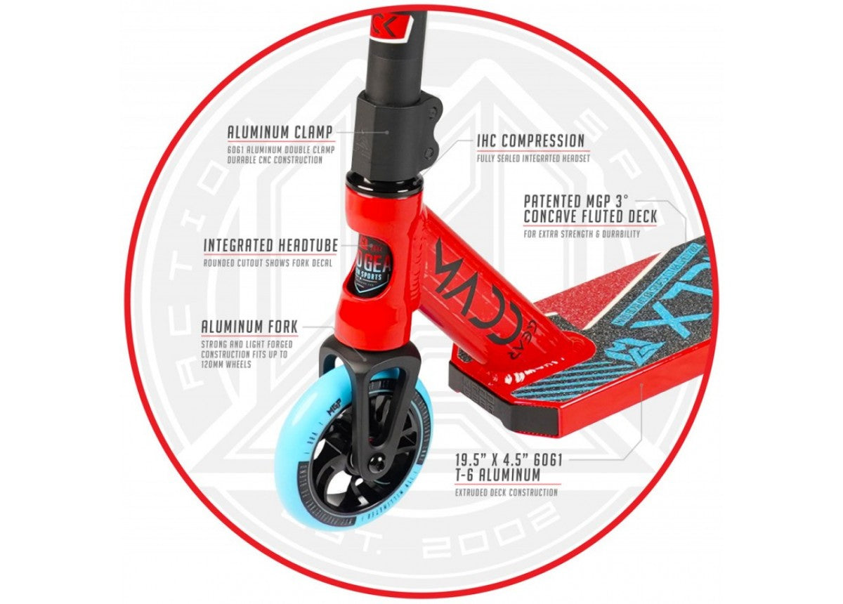 Madd Gear MGP Kick Extreme Scooter - Red/Blue