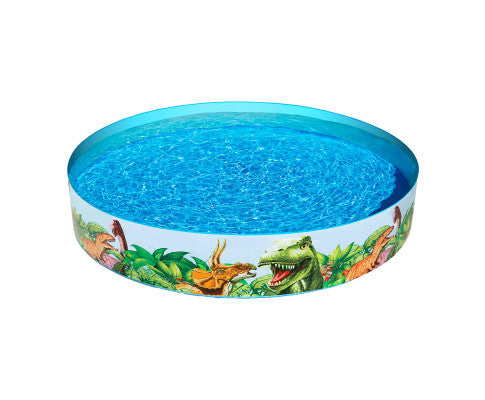 Bestway Kids Pool 183x38cm Round Above Ground Rigid Swimming Pools Dinosaur 946L